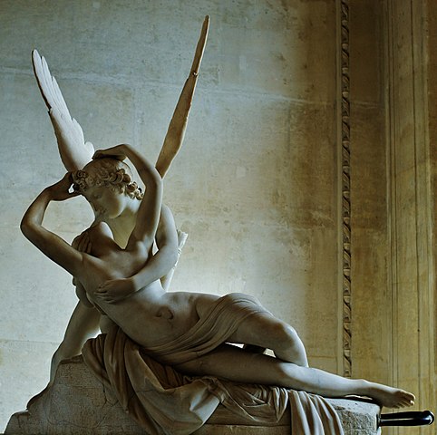 Sculpture in a museum (Louvre)